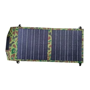 Best Portable Solar Panel for Tent Camping Backpacking Hiking 20 Watt 5V USB C 3A Quick Charging