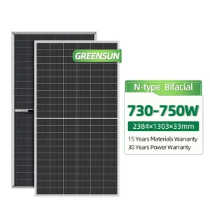 Bifacial 600W 700W 750W 800W 1000W Mono Perovskite Photovoltaic Solar Panel HJT & PERC Types