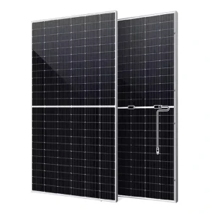Bifacial All Black Double glass Solar Panels 500-10000W N-type for 23.61% Efficiency 30-Year Warranty Anodized