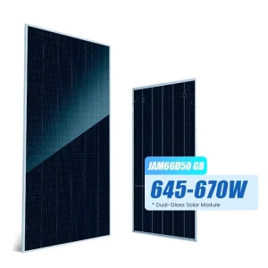 Bifacial N Type Monocrystalline Silicon Half Cell Solar Panel 650W 660W 670W Anti dust Accumulation Technology