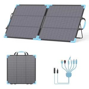 Bifacial Portable Foldable 110W Dual-Sided Solar Panel Lightweight Solar Charger for Camping RV