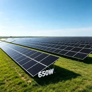 Bifacial Solar Panel 460W 485W 500W 600W 650W N-Type TOPCon Module 24.8% High Conversion for Agricultural Solar Farm Greenhouse