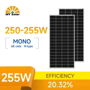 Bifacial Solar Panels 68 Cells 255W With Aluminium Frame for Home & Commercial Use TUV Certified