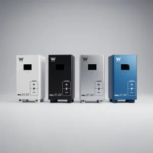 Big Capacity 51.2V LiFePO4 Hybrid Inverter 16kWh 32kWh 48kWh Home Battery Solar Power Energy Storage System CAN Communication