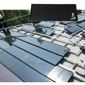 Bipv Solar Panels Double Glass Solar Shingles Photovoltaic Solar Roof Tiles for Building