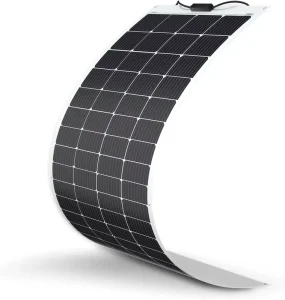 Black 100W Flexible Perovskite Solar Panel with 23.7% Efficiency for Outdoor Camping & Home Use