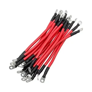 Black Red 8AWG 6AWG 4AWG Automotive Wiring Harness with Cooper Terminal Battery Cable for Automotive Solar