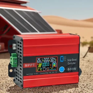 Boost MPPT 600W Solar Charge Controller Off-Grid 8A LCD Display 48V 60V 72V 12-60V Input for Solar System Charging