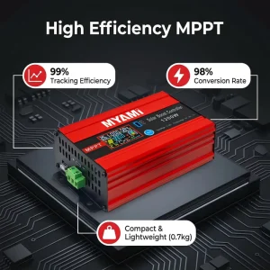 Boost MPPT Solar Charge Controller 1200W 30A PV Current Input 48V 60V 72V Adjustable Solar Panel Voltage Regulator LCD