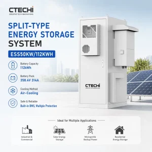 Brand New 30kW 50kW Inverter & 60kWh 112kWh Battery All in One LiFePO4 Battery Pack 16S 314Ah Ithium Battery Inverter for Home