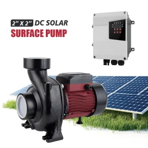 Brushless Solar Surface Irrigation Pump Agriculture High Pressure Booster Pump 6000L h Flow 24m Head Semi Automatic 0.5 HP