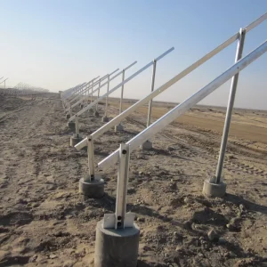 C-Carbon Steel Solar Mounting System Anodized with Framed Bracket