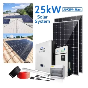 CAN Communication Port Hybrid Split Inverter MPPT 48V LiFePO4 Battery Packs 25kW Offgrid Solar Home System IP65 550W Half Panels