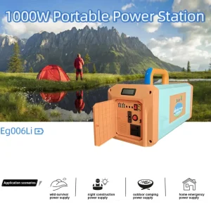 CE Certified 1000W Portable Solar Generator Backup Lithium Battery Mobile Power Bank AC Power Supply