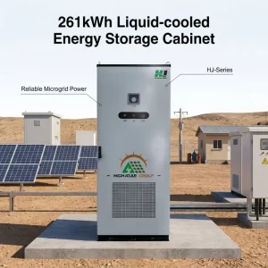 CE IEC Certified Liquid Cooling Energy Storage Cabinet 100kW 261kWh LFP Battery Storage System for Commercial Use