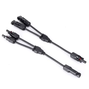 CE IP67 2-to-1 30A 1000V DC Female and Male Waterproof Y-Type PV Solar Branch Connector for Solar Photovoltaic System