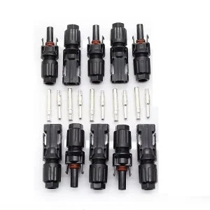 CE IP67防水30A DC 1000V 2.5平方毫米4平方毫米6平方毫米太阳能光伏电缆连接器，用于太阳能光伏系统