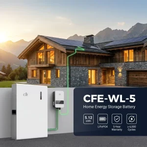 CFE-WL-5 5kWh Stackable Split Home Energy Storage Battery with 6000+ Cycles Smart BMS Hybrid Grid Support for Solar Systems
