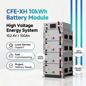 CFE-XH High Voltage LiFePO4 Battery 40kWh Stackable ESS 8000 Cycles for 70kWh Commercial Solar System off Grid IP65