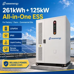 C&I Liquid Cooling BESS Cabinet 125kW 261kWh Solar Diesel Battery Storage for EPC and Distributor Projects
