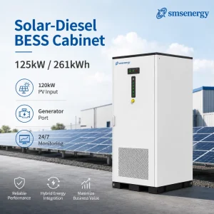 C&I Solar Diesel Battery Storage System 125kW 261kWh Liquid Cooling ESS Cabinet for Microgrid Use