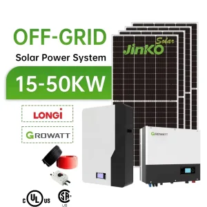 CSA Certificate Solar Panels 15kw 20kw 30kw 50kw Home System Fl Set Kit for Home Lithium Batteries for Solar System