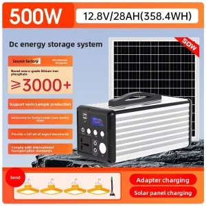 CXS Solar Portable Outdoor Emergency Power Station 220V Lithium Ion Mobile Power Camping Use High power Source AU US EU