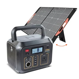 Camping Portable Solar Power Generator 318Wh Powerstation 330W Solar Powered Generators with Solar Panel