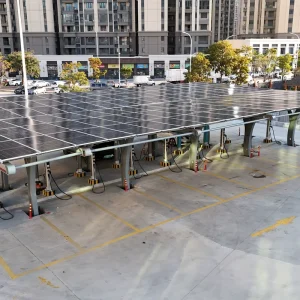 Cantilever Solar Carport Mounting System HDG Steel Structure No Front Column for Open Parking Area