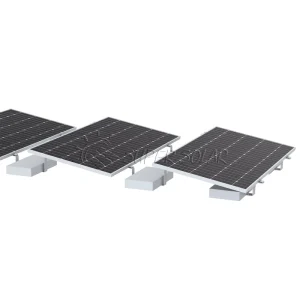 Carbon Steel Ballast Mounting Bracket Flat Roof Solar Panel Support No Drilling Required