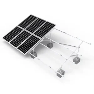 Carbon Steel Ballasted Solar Mounting System for Flat Roofs with Cement Ballast