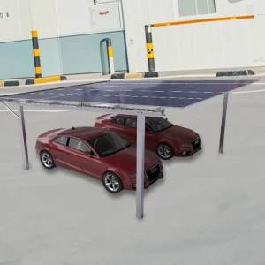 Carbon Steel Four Column Solar Carport Mounting System for Car Parking