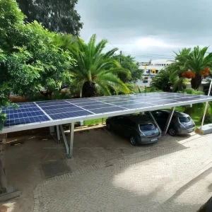 Carbon Steel Solar Carport Mounting System, High Wind and Snow Load Resistance, Commercial PV Support