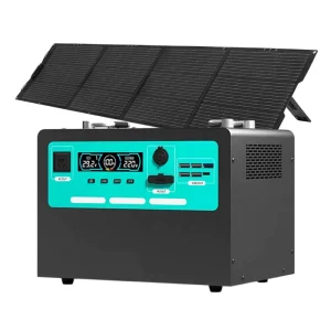 Chinese Factory 12V DC 110V/220V 1200W/1500W/2000W MPPT Lithium Ion Solar Panel External Battery AC Emergency Portable Station