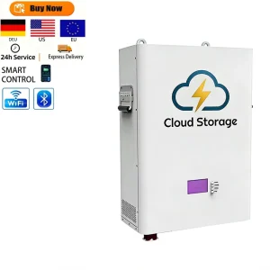 Cloud Storage 48V 100Ah 200Ah 300Ah LiFePO4 Split Solar Energy Storage System Hybrid Grid Smart BMS CAN RS485 Wall Mounted Home