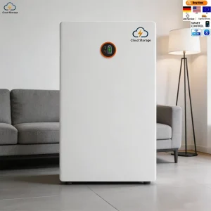 Cloud Storage Wall Mountable LiFePO4 10kWh AC Hybrid Grid Home Solar Off Grid Outdoor BMS with IP65 Protection CAN Communication