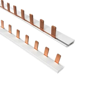 Comb Busbar Copper Connector For MCB Circuit Breaker Or Switchgear Solar Energy Distribution
