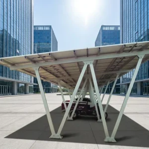 Commercial Complex Zn-Al-Mg Hot-Dip Galvanized Waterproof Solar Carport Support Bracket with 25-Year Warranty