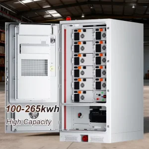 Commercial Energy Storage BESS 100kW Inverter 200kWh Lithium Ion Battery Hybrid Solar Power System