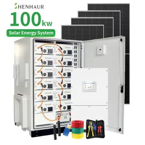 Commercial Energy Storage System ESS Cabinet All-in-One 50kW 100kWh/144kWh Lithium Ion, Air Cooling, IP55/IP65, Solar Storage