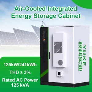 Commercial Industrial 8000 Cycles 125kW 241kWh Micro Grid Lithium Battery Cluster Energy Storage System