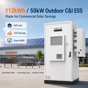 Commercial Industrial Energy Storage Battery 50kW 150kW 300kW 112kWh 336kWh 672kWh Outdoor Cabinet for EV Charging Station
