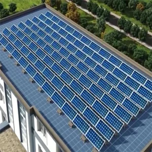 Commercial PV Racking Flat Roofs Ballast Solar Panel Roof Mounted Bracket