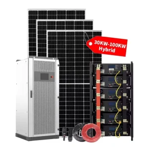Commercial Solar Battery Storage System 40 50KW Hybrid Grid Stackable IP65 LiFePO4 CAN Communication All In One