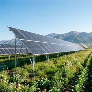 Commercial Solar Farm Racking System High Ground Mount PV Structure for Agricultural Land