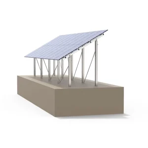 Commercial Solar Panel Ground Mounting System for Horizontal or Vertical Installation