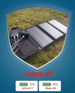 Compact 30W Monocrystalline Silicon Solar Panel 22% Efficiency 24V 36V Output Rapid Charging Mobile Phones Cameras Black