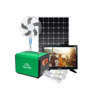 Compact Solar Lights System 80W Full Solar Power System Home Kit with DC TV and Fan for Africa or Island