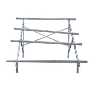 Compact Steel Rooftop Solar Mounting System with Photovoltaic Bracket Stand and Angle Brace