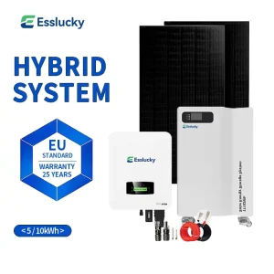 Complete 10kW Solar Home System with Battery, Wireless 4G Solar Camera, and Outdoor Solar Lamp